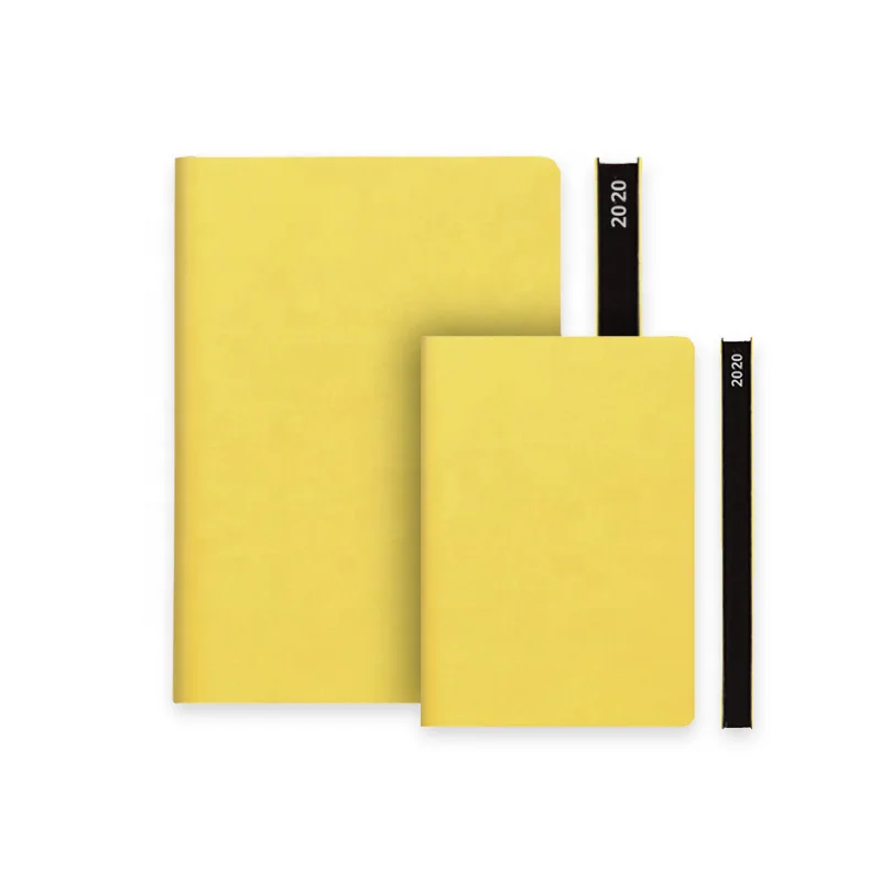 A5 PU leather softcover notebook journal with 2022 2023 day planner and diary custom