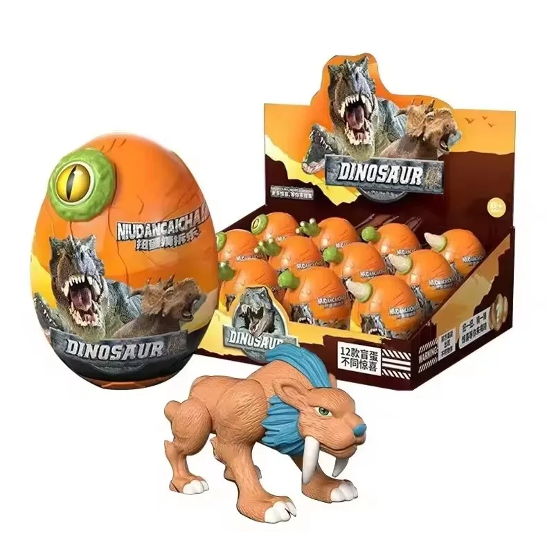 Новый товар игрушка для 12 видов конструкций случайный динозавр сюрприз яйца слепое яйцо детский набор сборки динозавров и животных