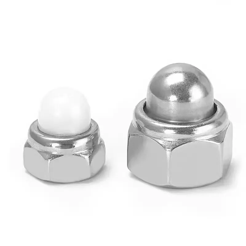 Cover Nut China Factory Low Price M 2 2.5 3 4 5 M6 Cover Nut Threading Brass Ball Nut NICKEL ALLOY NICKEL 200 NICKEL 201