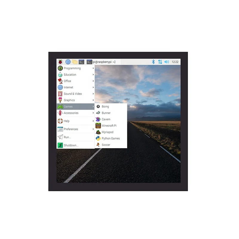 4 inch 720x720 square lcd with capacitive touch for Raspberry Pi