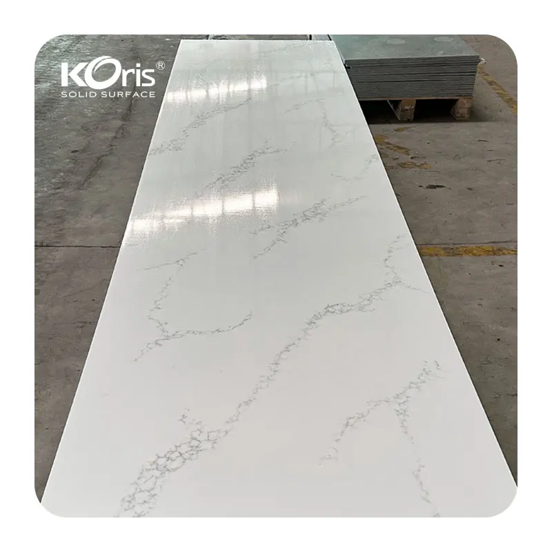 Koris 3660*760*12mm construction artificial Stone Material Big Slab acrylic solid surface sheet