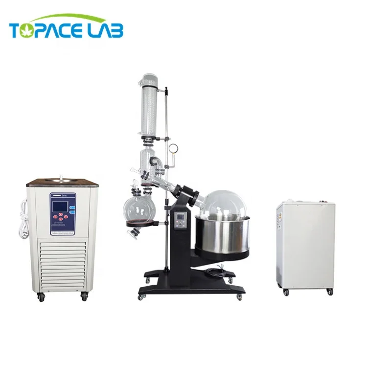 Ready to Ship 10L 20L 30L 50L Vacuum Rotary Evaporator,Electric Rotovap with Extra Collection Flask and Rotation Flask  for Free
