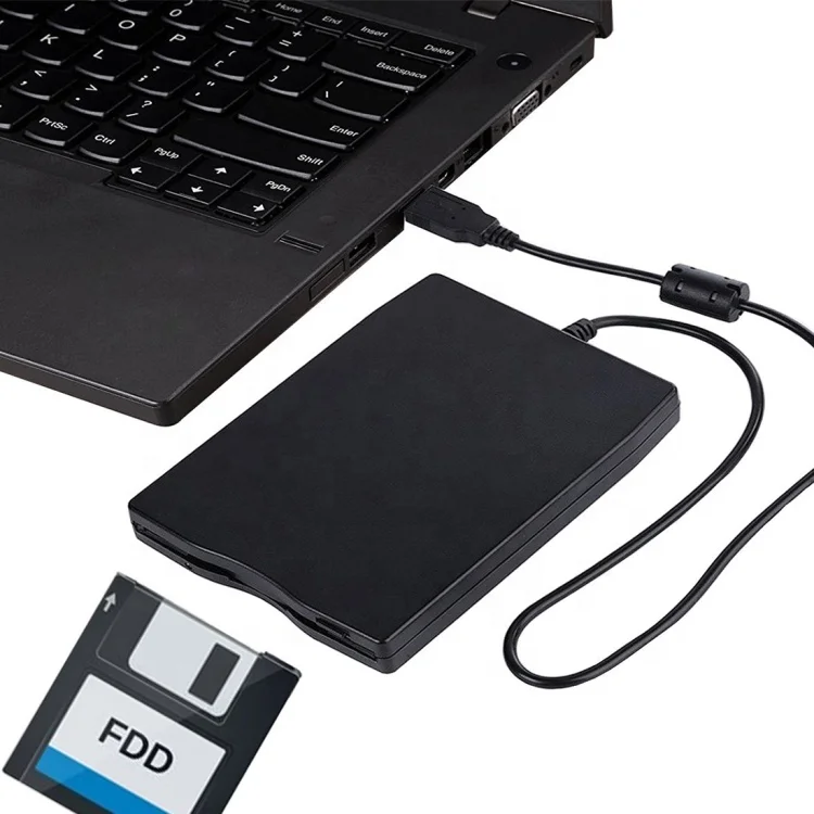 
USB External Floppy hard Disk Drive Portable 1.44 MB FDD USB Drive Plug and Play for PC Windows 10 7 8 Windows 