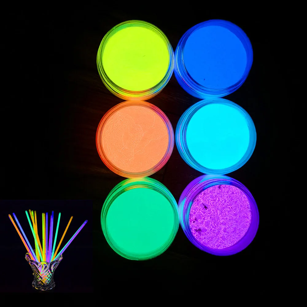 CNMI Skin Safe Neon Powder for Art Craft Nail Acrylic Paint Neon Pigment Luminous Powder Phosphor Powder