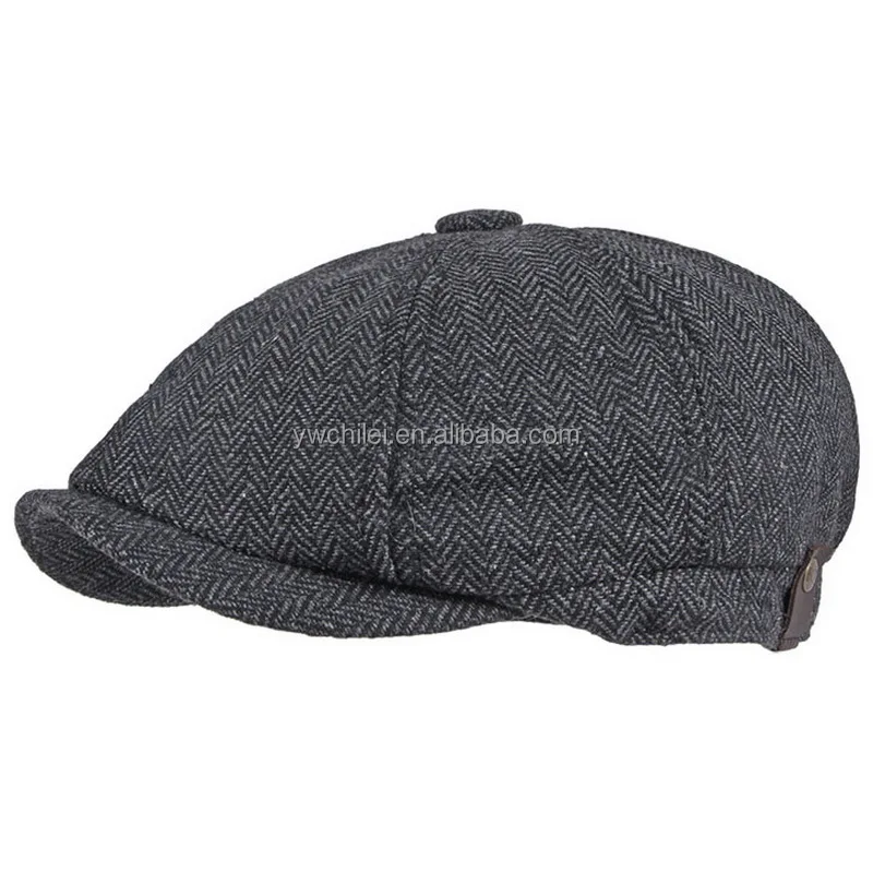 Мужская льняная кепка газетчика дышащий летний берет