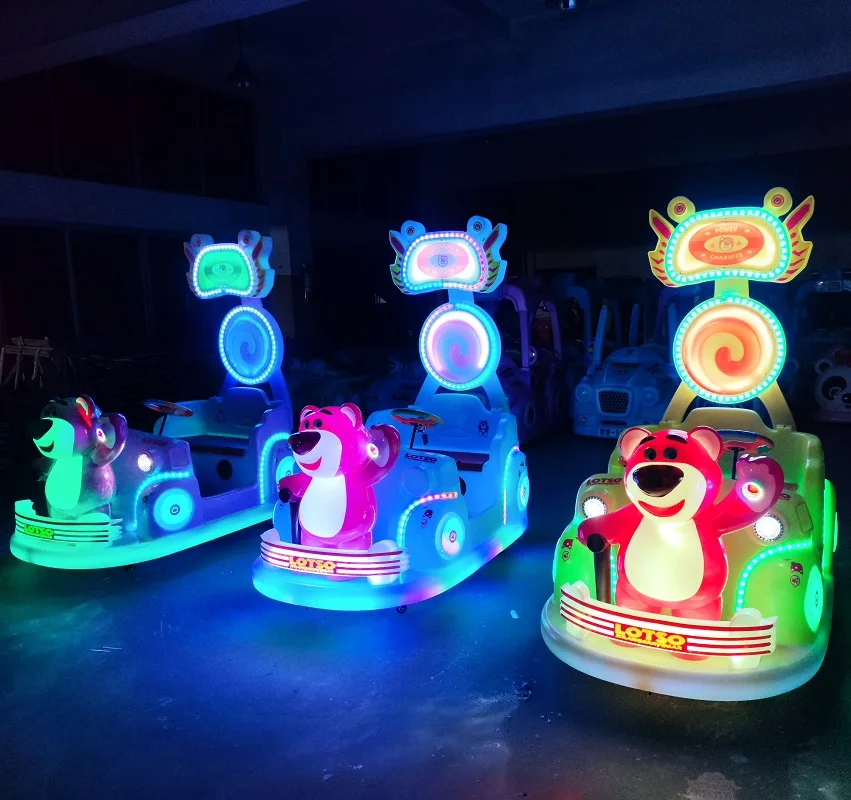 Strawberry Bear Indoor Outdoor amusement park kiddie rides Electric Battery Bumper Cars Electrical Cars for Wholesale 2024