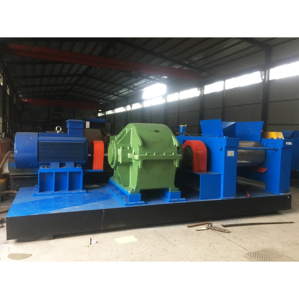 Waste Tire Wire Steel Separator / Rubber Tire Recycling Machine / Tyre Shredder