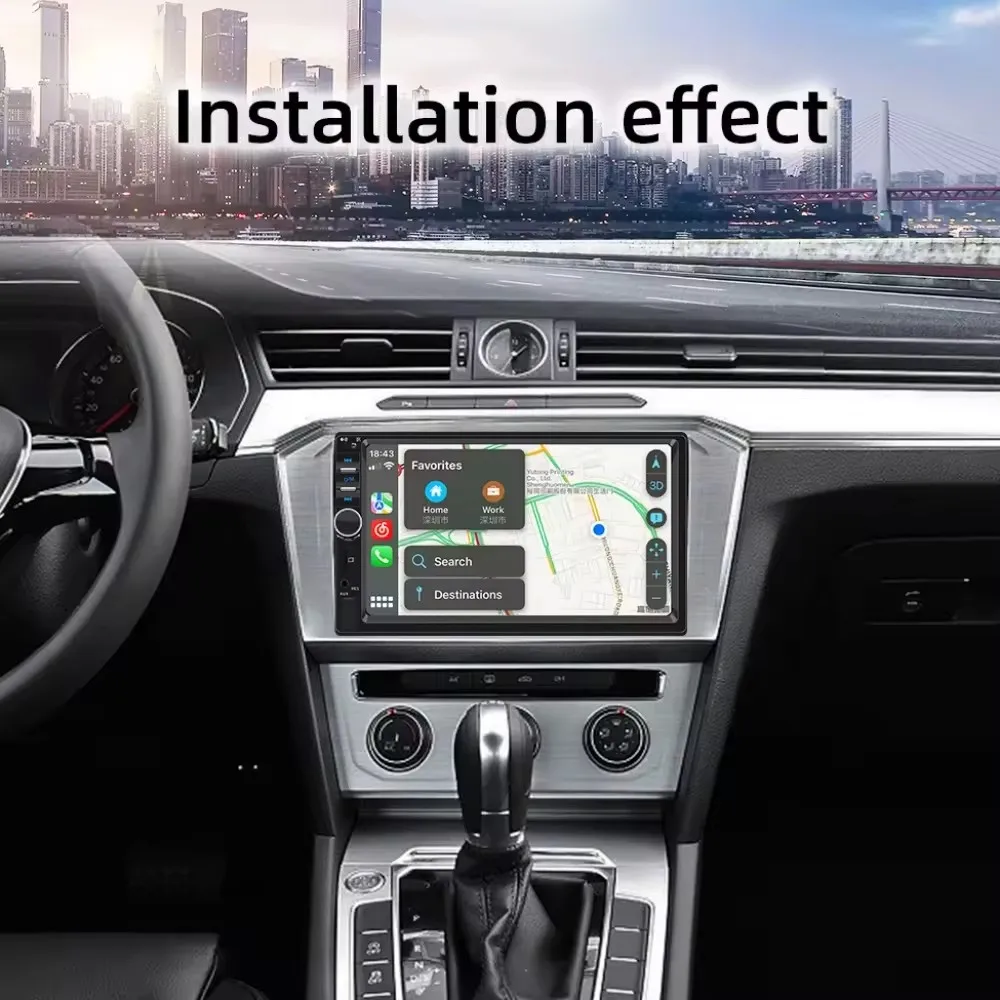 HENMALL 7-дюймовый HD Carplay Android автоматический сенсорный экран TF BT USB FM Hands Free резервная камера с зеркальным соединением 2DIN автомобильный радиоплеер