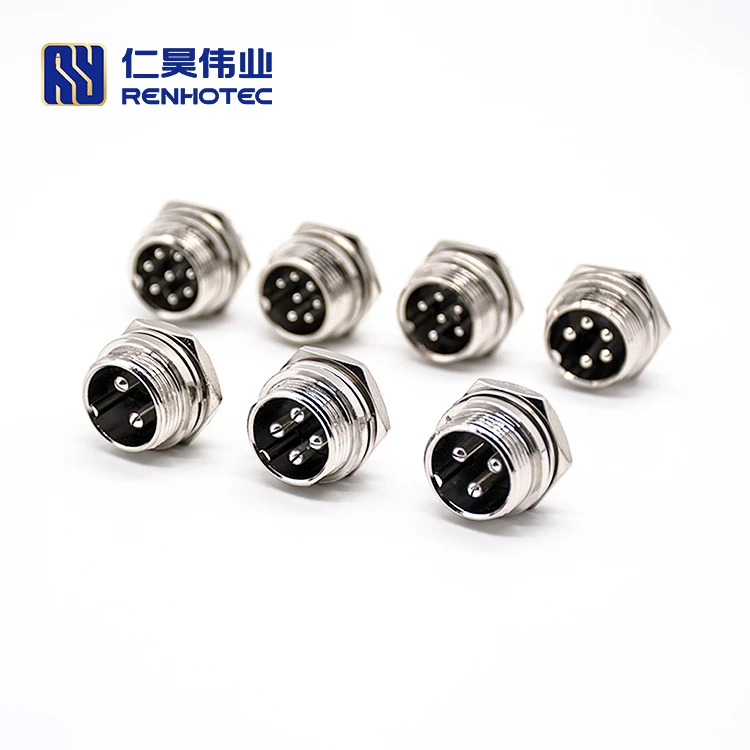 GX16 Aviation Plug Connector Colour Head Power Cable