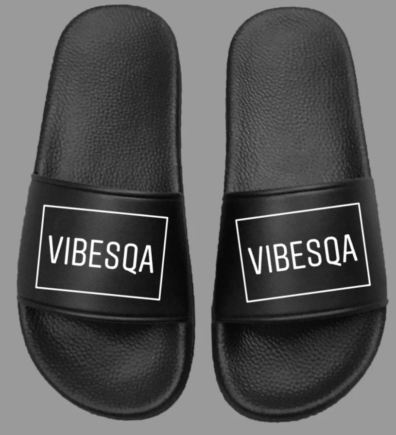 2020 Summer Slipper Hot Selling PVC Custom Printing Logo Slipper Custom Embossed Logo Sliders