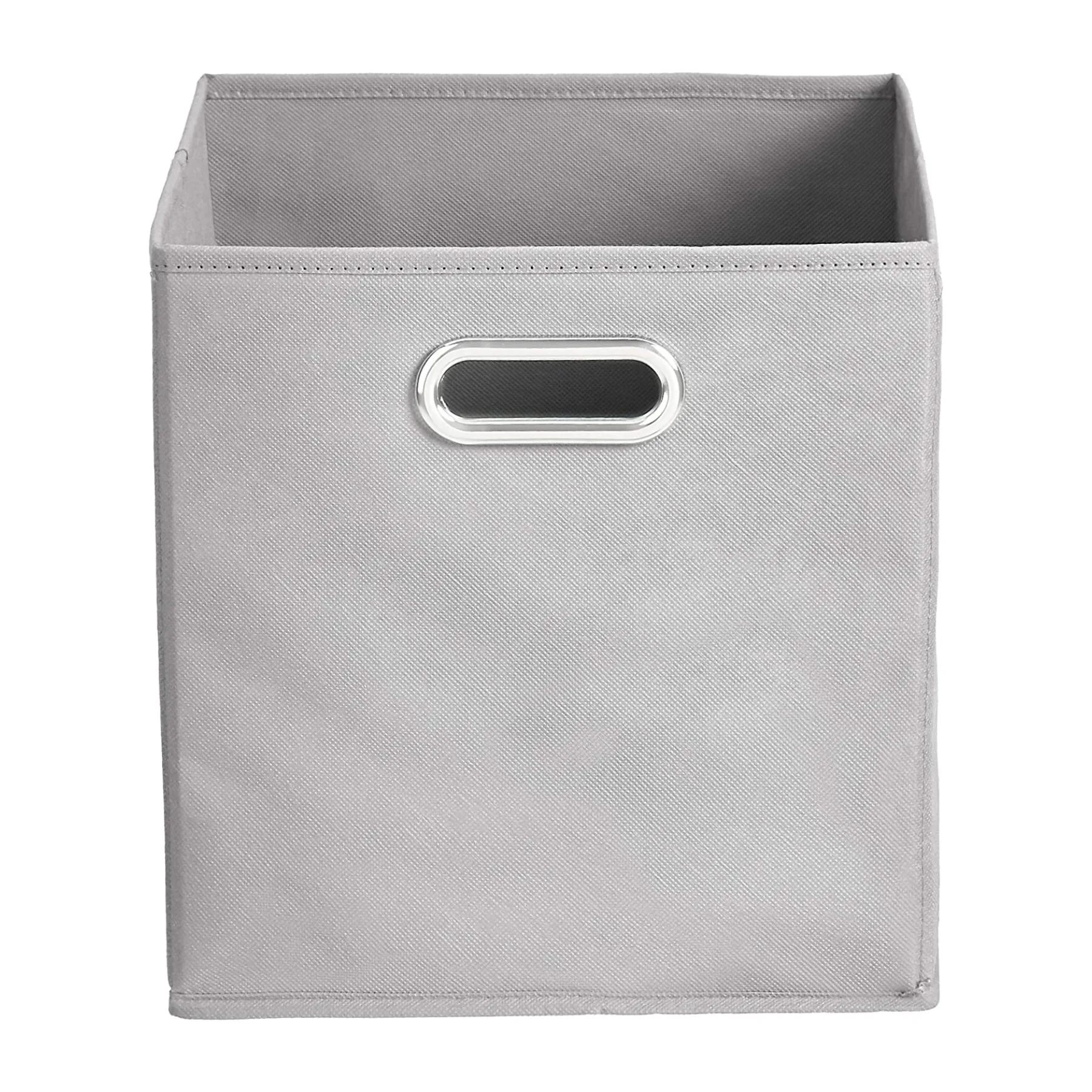 Collapsible Fabric Storage Bins with Metal Handles for Wardrobe Clothes Organizer Home Storage Organization