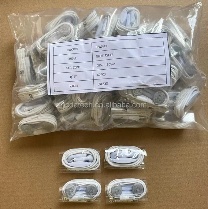 100% Original EHS61 Earphone Stereo Sound Earbuds With Mic headset For Samsung Galaxy S6 S7 Edge S8 S9 S10 Plus J4 J6 A7 A10