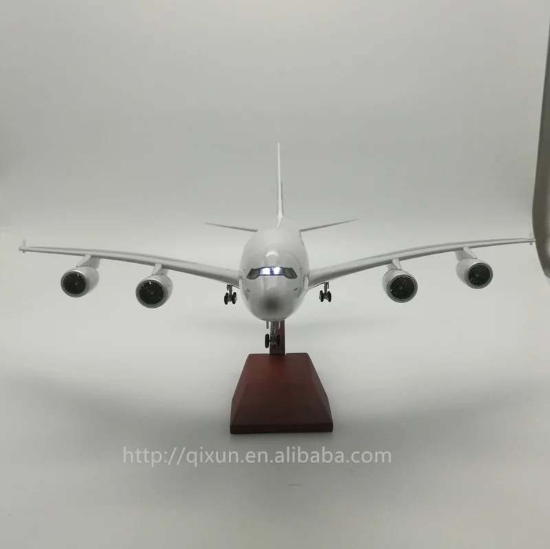 Resin Material Large Scale 1:200 37cm A380 Airbus Prototype Model Airplane Aircraft A380