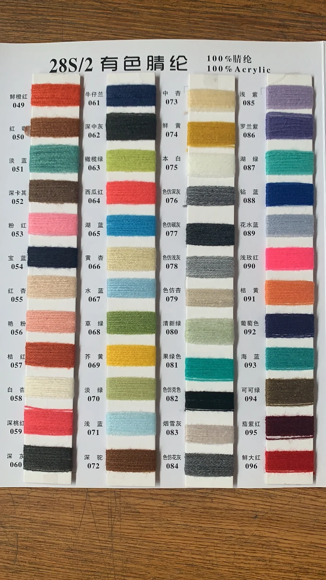 
100% acrylic yarn big bulk 