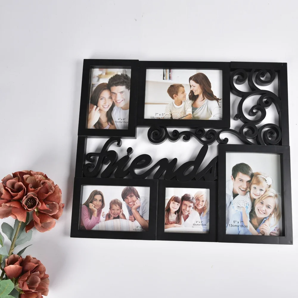 Wholesale New Glass Wall Decorative Collage Hanging White Multi Photo Frame