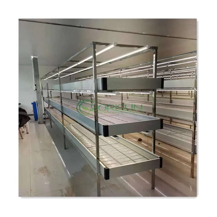 Гидропоника Microgreen многослойный алюминиевый гриб Nft комнатные подвижные полки стойка для выращивания с подсветкой
