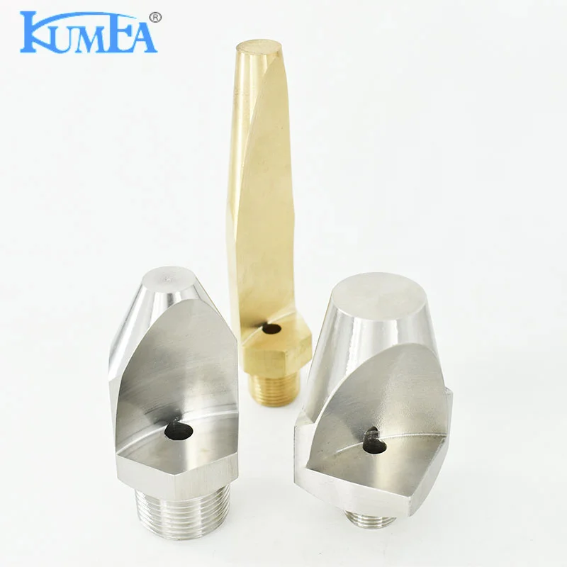 KUMEA Large size Stainless steel Water Washing Narrow Angle Spoon Deflector Jet Flat Fan Spray Nozzle