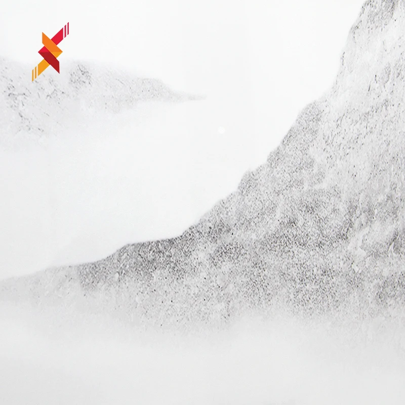 Landscape painting chinese mountain design wall sinters slab artificial stone