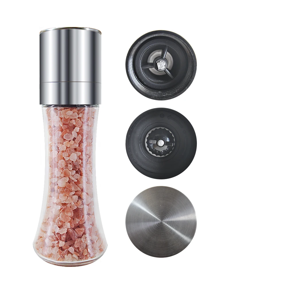 Kitchen Gadgets Stainless Steel Manual Salt and Pepper Mills