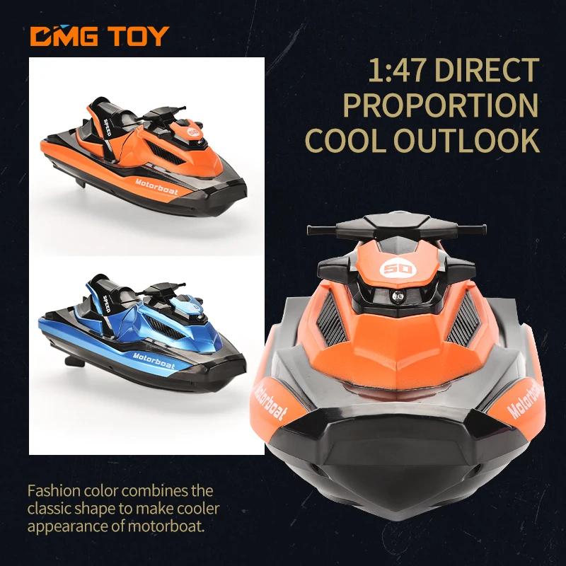 New plastic 2.4g electric long distance high speed yacht racing ships remote control motor boat rc motorboat toys