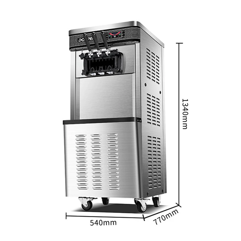 China Professional Coffee Shop Tea Bar 220V/110V Commercial Soft Ice Cream Maker Machine