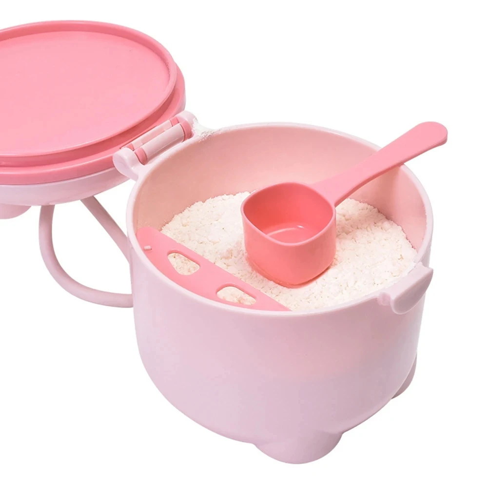 Milk powder storage dispenser Large Container Case Outside Travel Milk Powder Storage Box With Spoon And Carry Handle
