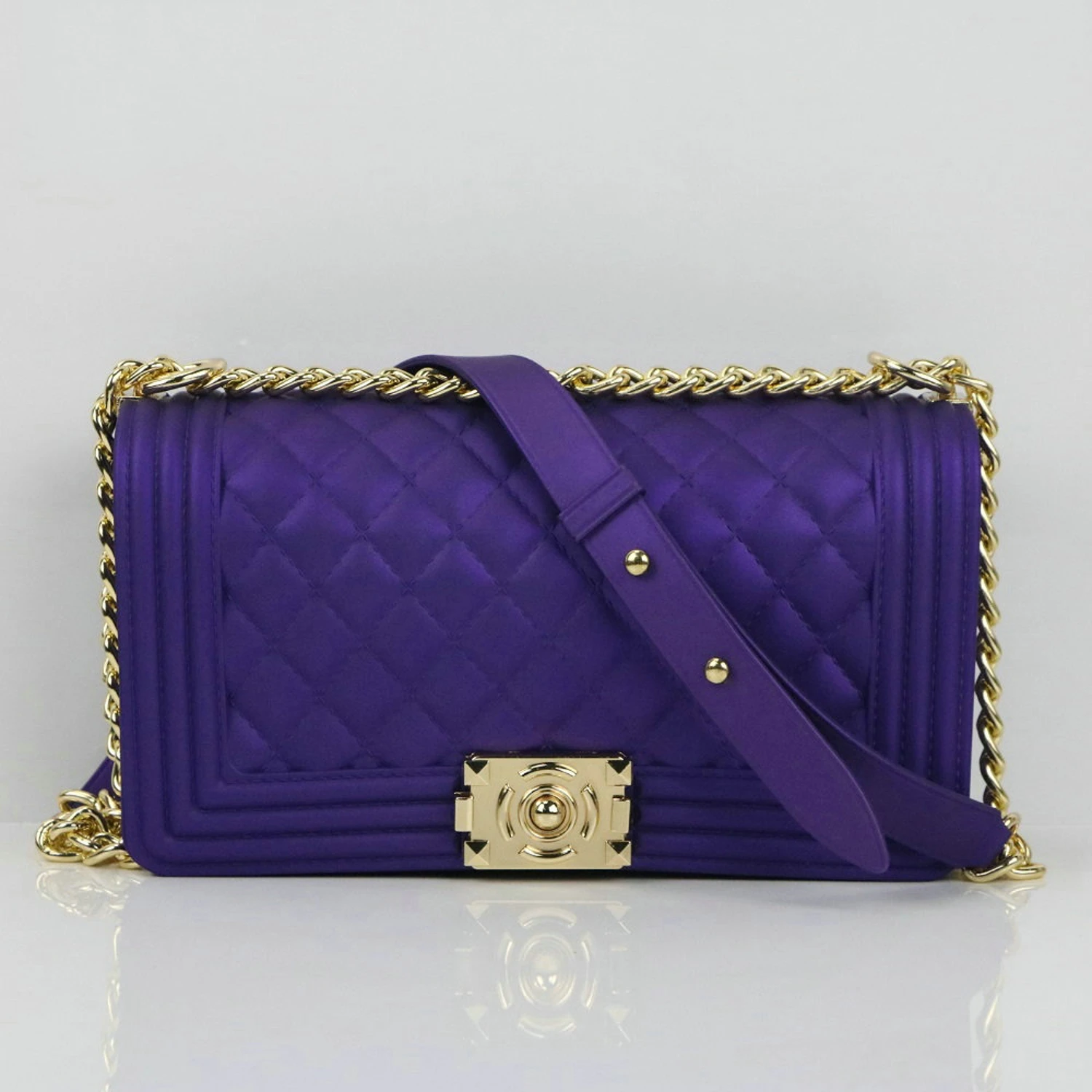 
Summer Easy-Carry Cheap Wholesale Jelly Waist Bag For Women Rhombus Large-Capacity Chain Special Handbags For Traveling 