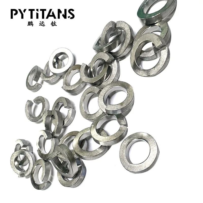 Gr5 Titanium fastener high quality Washer split spring lock flat washer by PYTITANS