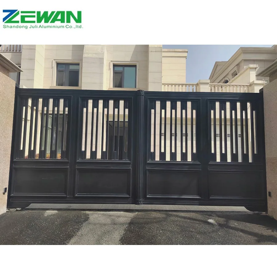 High-Style Aluminum Gates for Houses Galvanized Coated Surface Treatment Aluminium Fence Security and Privacy Garden Gate Price