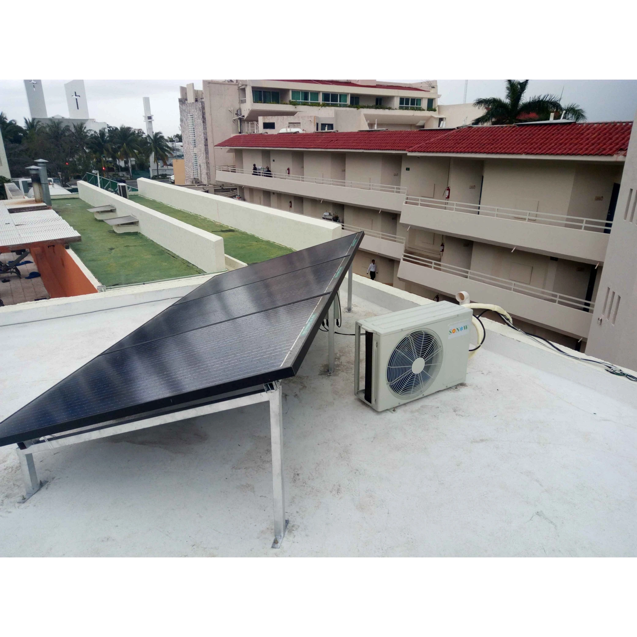 AC/DC 110-230v GMCC Dc Inverter Compressor 12000btu 18000btu Solar Split Air Conditioner for Home&Office