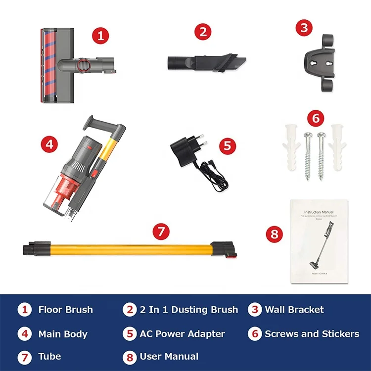 vitro candy ebay shopee Original manufacturer super power suction wireless handy stick vacuum cleaner