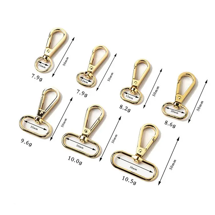 Wholesale Factory Custom Stock Nickel-Free Dog Hook Accessories Bag Parts Metal Swivel Snap Hook
