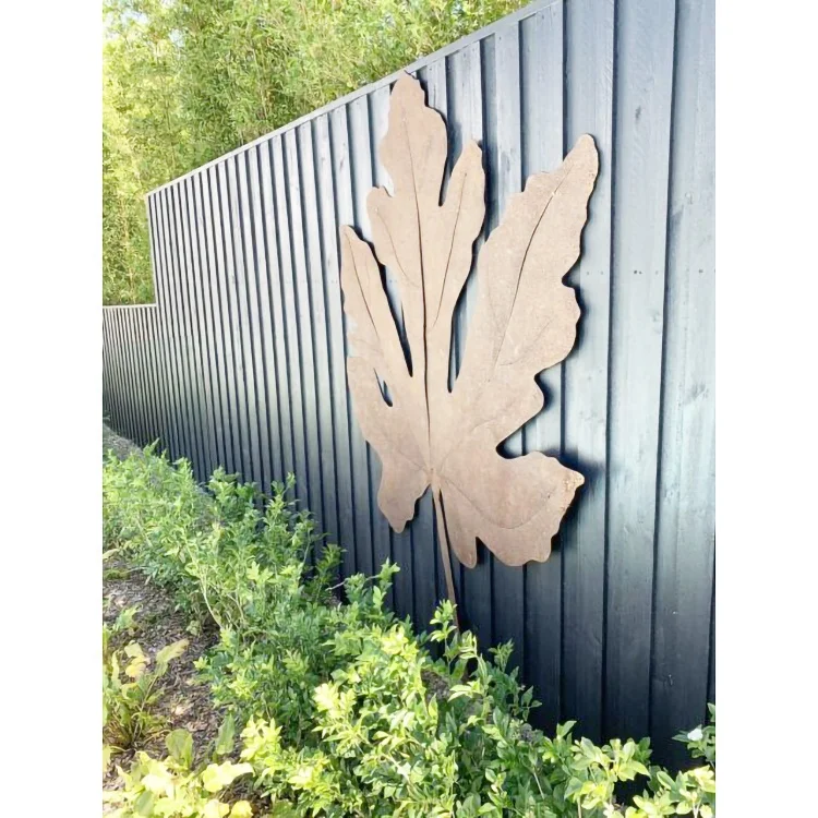 large rusty modern abstract tree design with figure corten steel sculpture for garden park yard street decoration