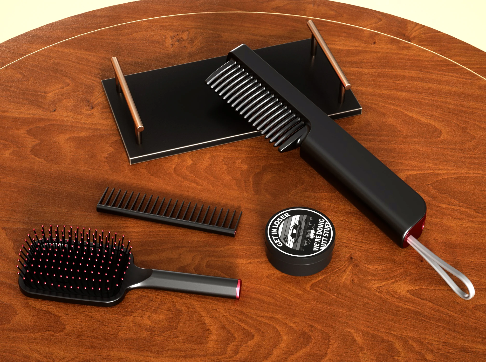 Rechargeable USB portable hair straightening brush Anti-Scald Hair Straightener Comb for Frizz-Free Silky Hair