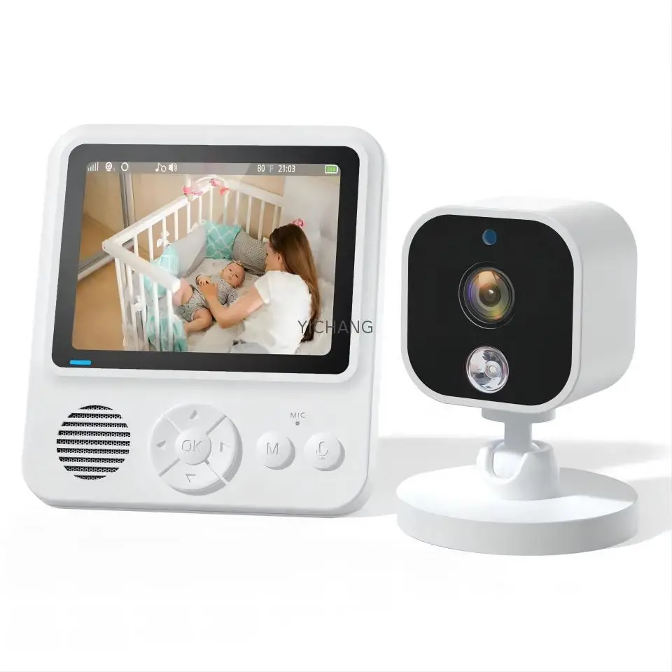 Factory Price 2.8 Inch Night Vision Temperature Cry Alert Baby Sleep Monitoring And 720P Camera Audio Video Baby Monitor