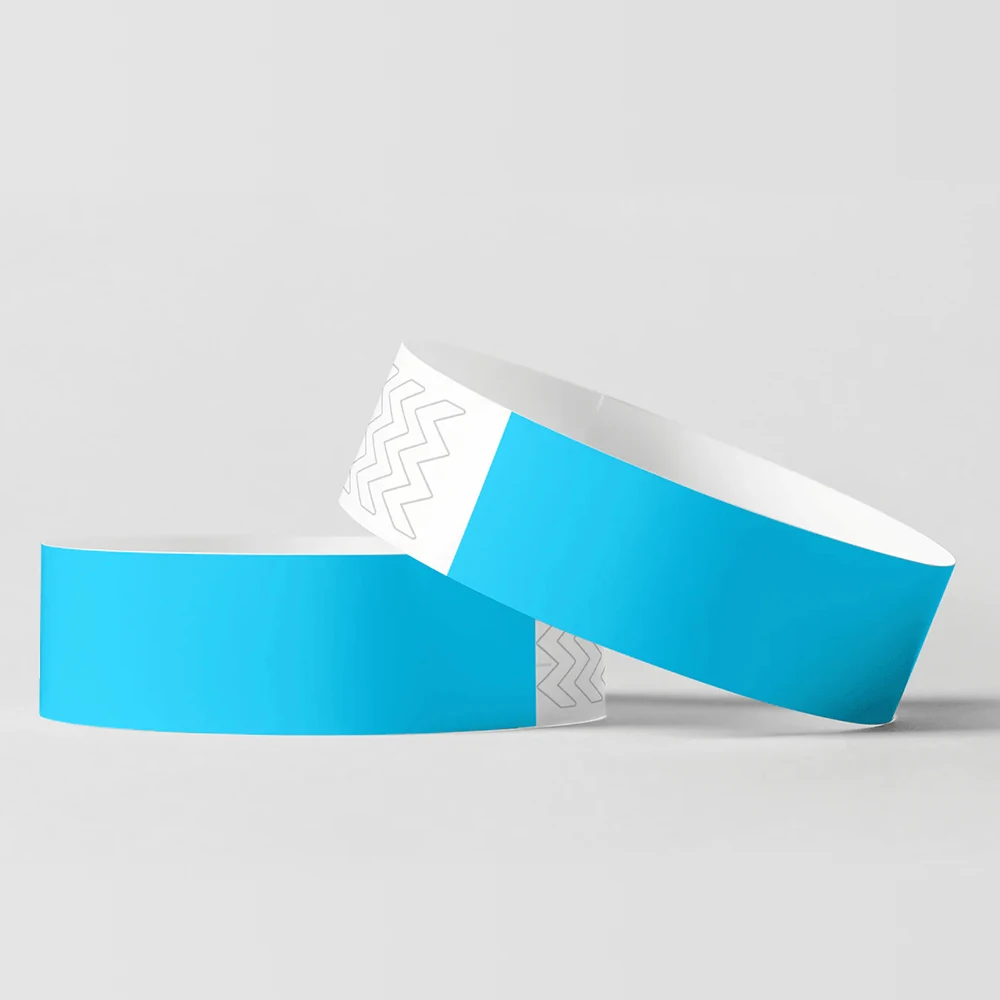 Custom Size Pure Color Breathable Anti-fake DuPont Paper Wristband