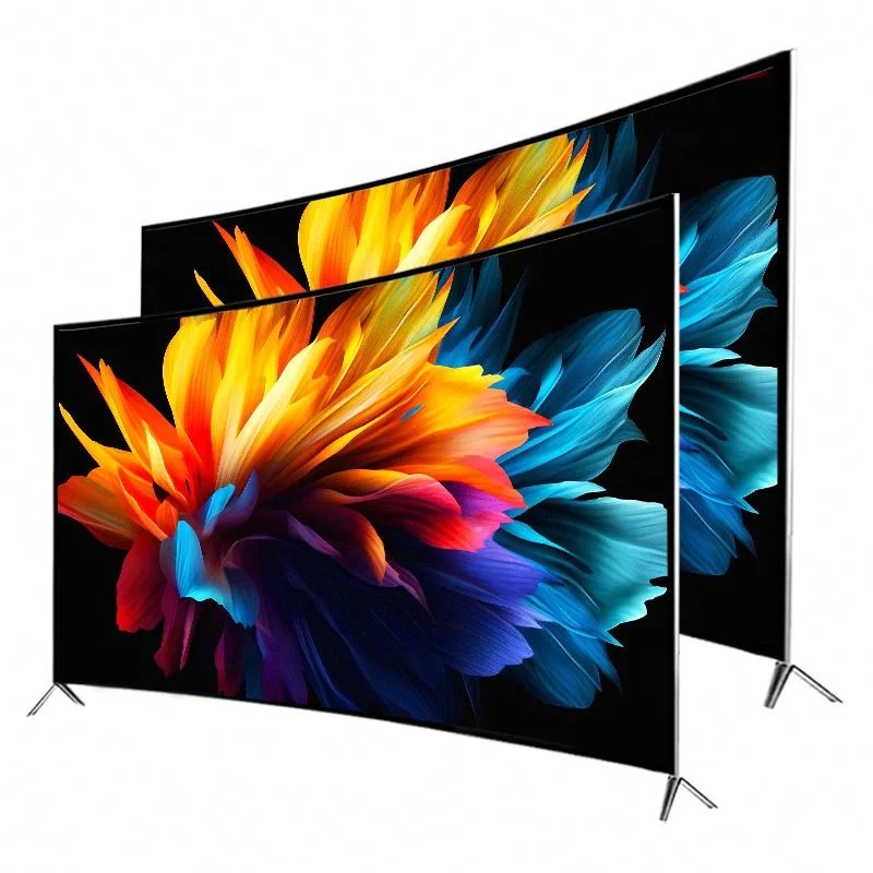 Светодиодные телевизоры на заказ OEM android tv 4k smart 65 дюймов изогнутый большой экран ультра HD экраны