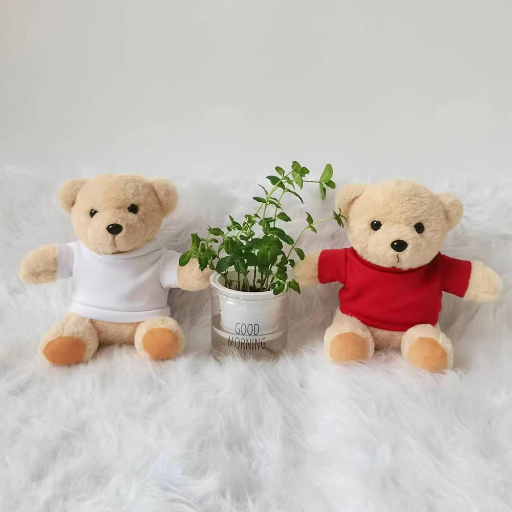 Wholesale cheap price stuffed animals classic Plush Cartoon Bear Custom Logo Teddy Bear with T-shirt  Plush Toy
