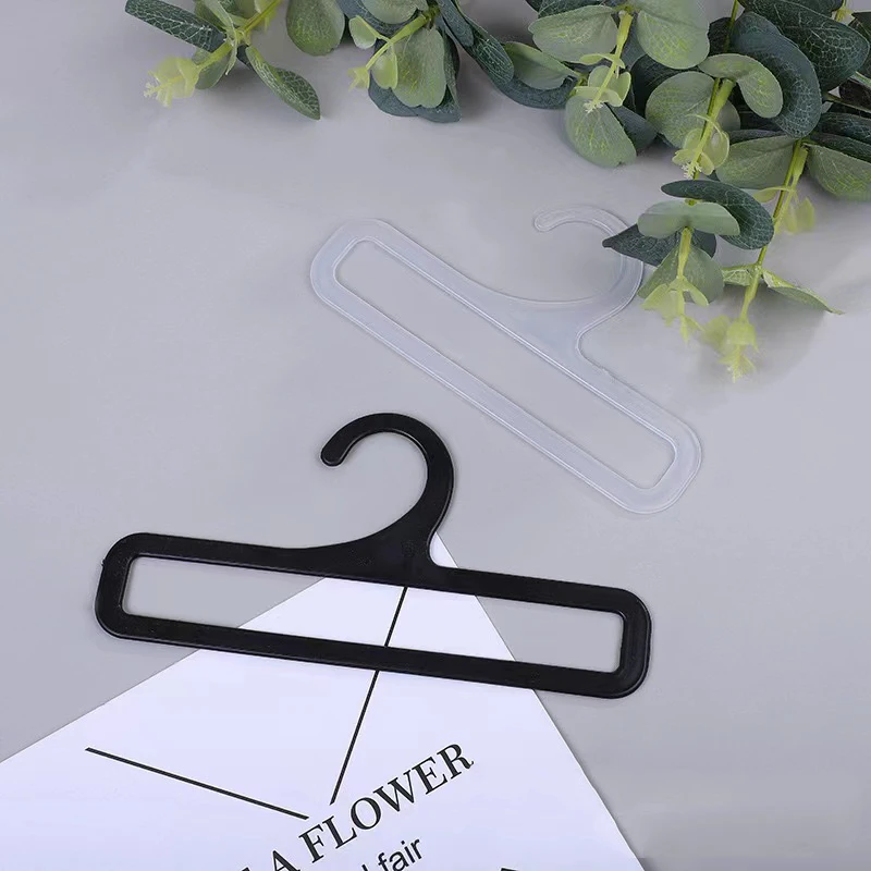 Black scarf packaging perchas tie display rack silk scarf hook hanger plastic hook plastic curtain display hanger