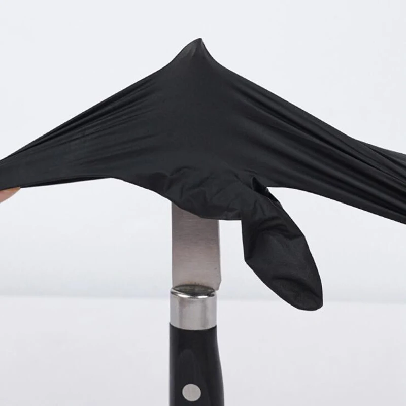 Master Disposable Black Gloves Medical Examination Nitrile Gloves 5 Mil Powder Latex Free 100% Pure Nitrile Glove