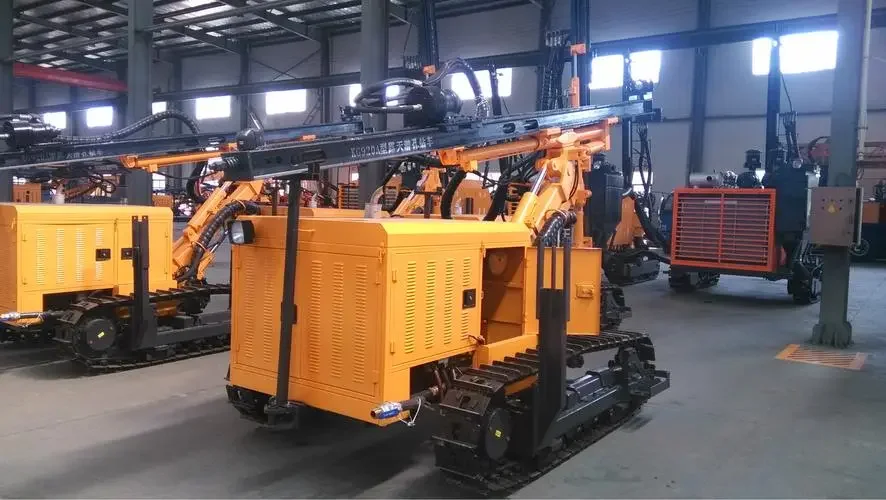 Kaishan KG420 KG430 small separated open pit DTH surface mine drilling rig equipment with air compressor