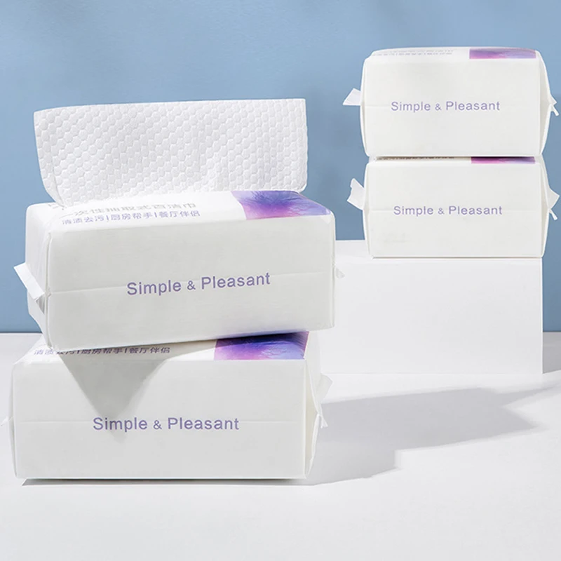 Selling Wet and dry Environmental friendly Factory shipment biodegradable Absorb oil and water One time kitchen tissue paper