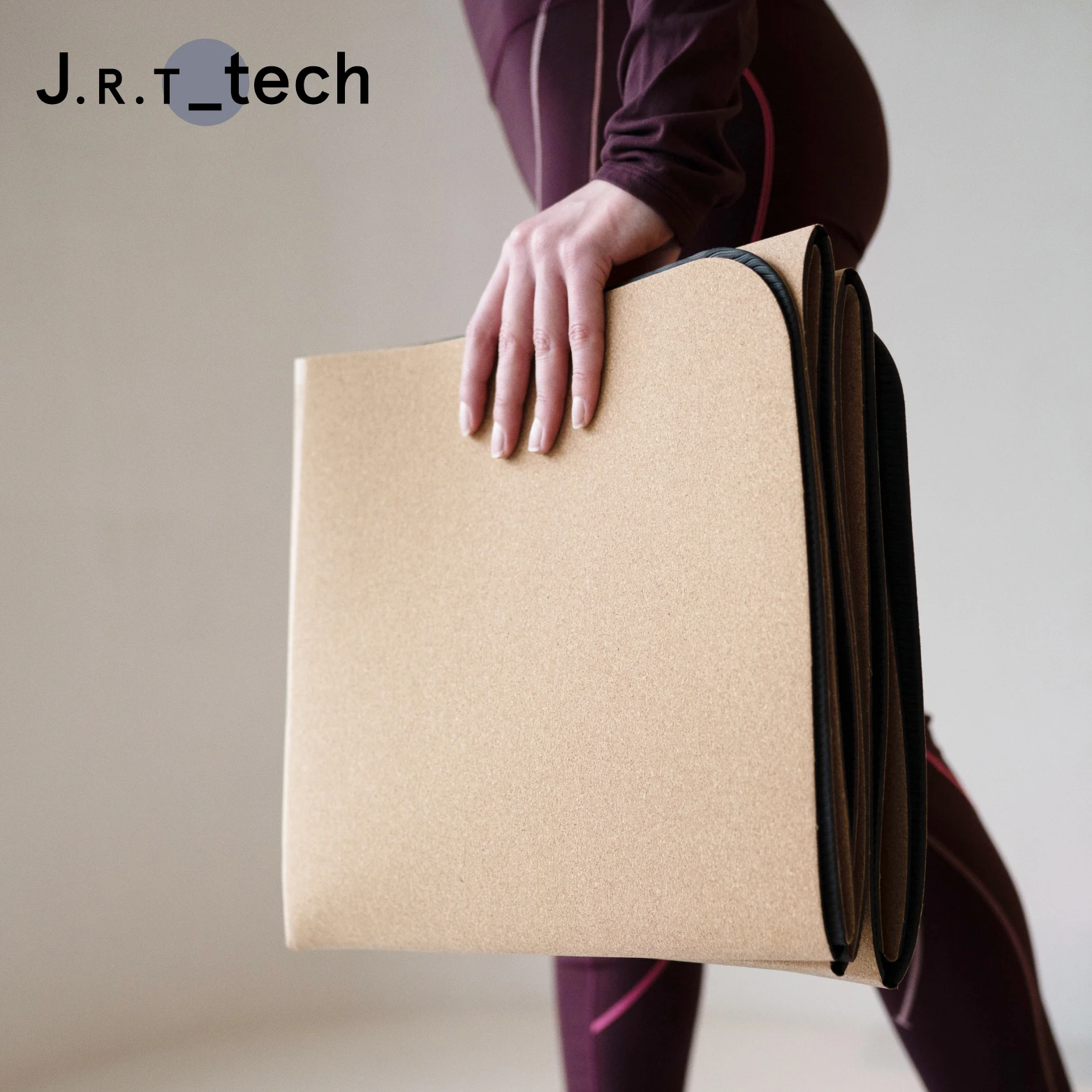 Sweat-absorbing Extra Thick Foldable Fitness Non Slip Gray Travel Fold Yoga Mat Eco Yoga Mat TPE