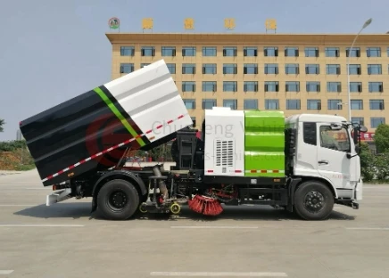 Высококачественная автоуборочная машина DONGFENG 4*2 муниципальная санитарная мойка и подметальная для продажи