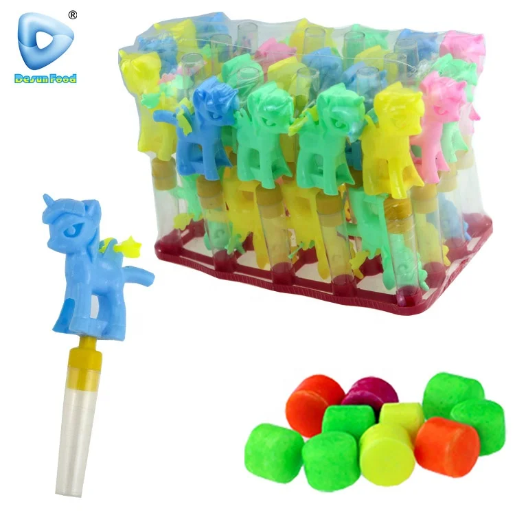Cartoon flying horse shape toy whistle unicorn toy candy