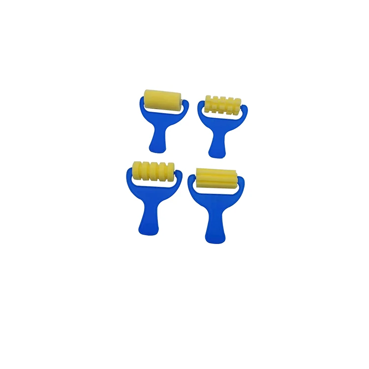 High quality top grade hot sales sponge hair brush with handle for makeup