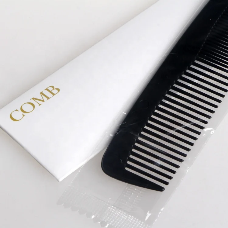 Отель одноразовый двойной зуб пластиковый гребень для волос