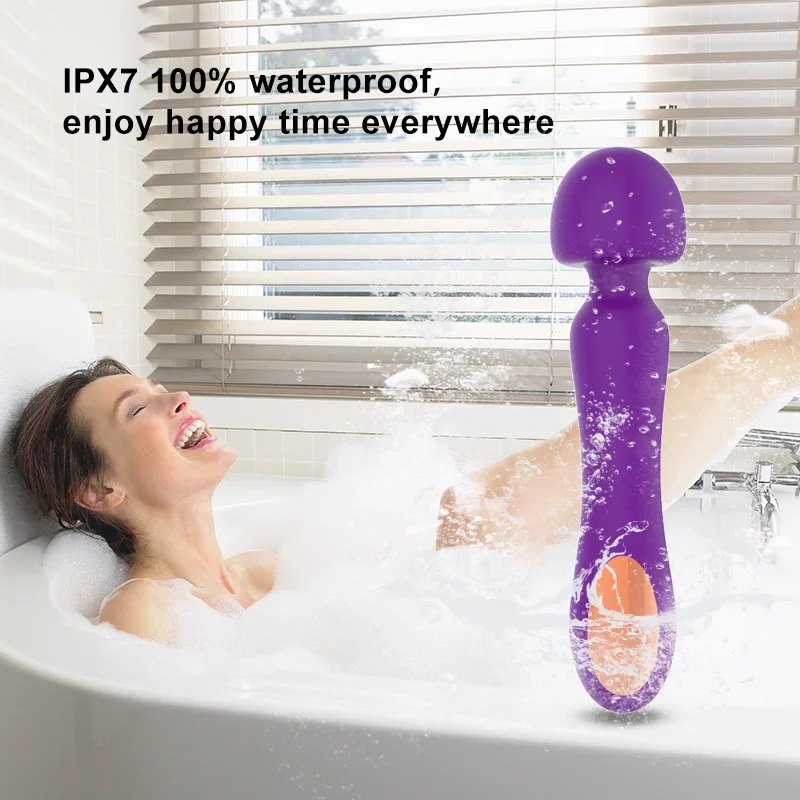 USB charging mushroom head vibrator AV stick massage vibrator silicone toy sex vagina clitoris female sex toys