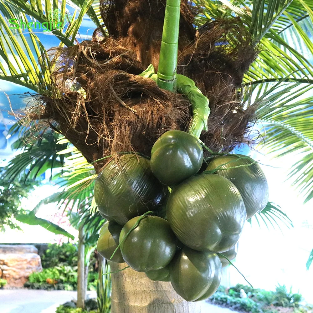 Indoor Outdoor Ornamental Artificial Synthetic Coconut Palm Trees with Fruit