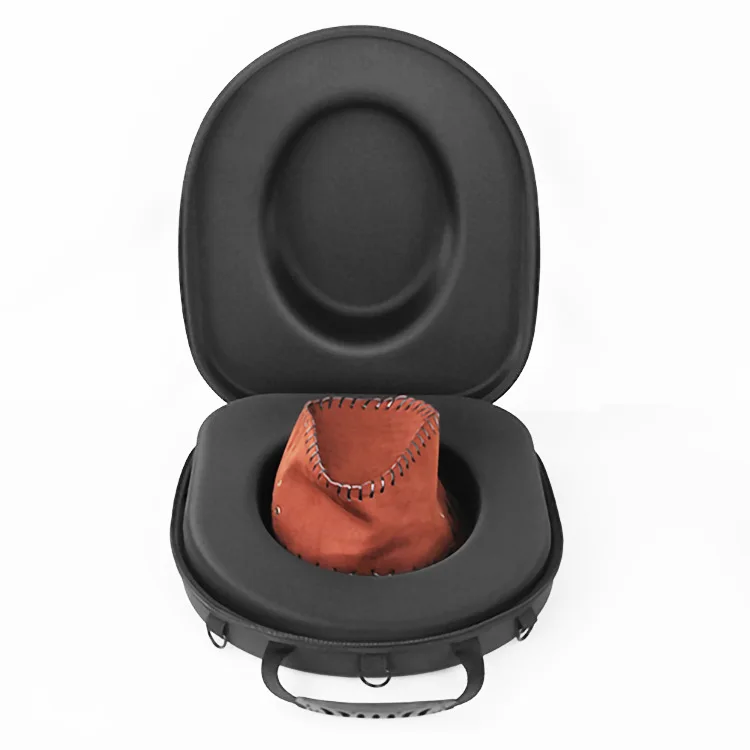 Waterproof EVA Hat Bag Case Hard Travel Carrying Cowboy Hat Box Hat Storage Case With Shoulder Strap
